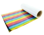 Chemica Metallic Deco - Regnbuelinjer 1422 Tekstilfolie